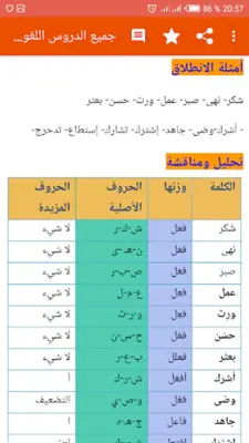 Preparatory Arabic lessons android App screenshot 1